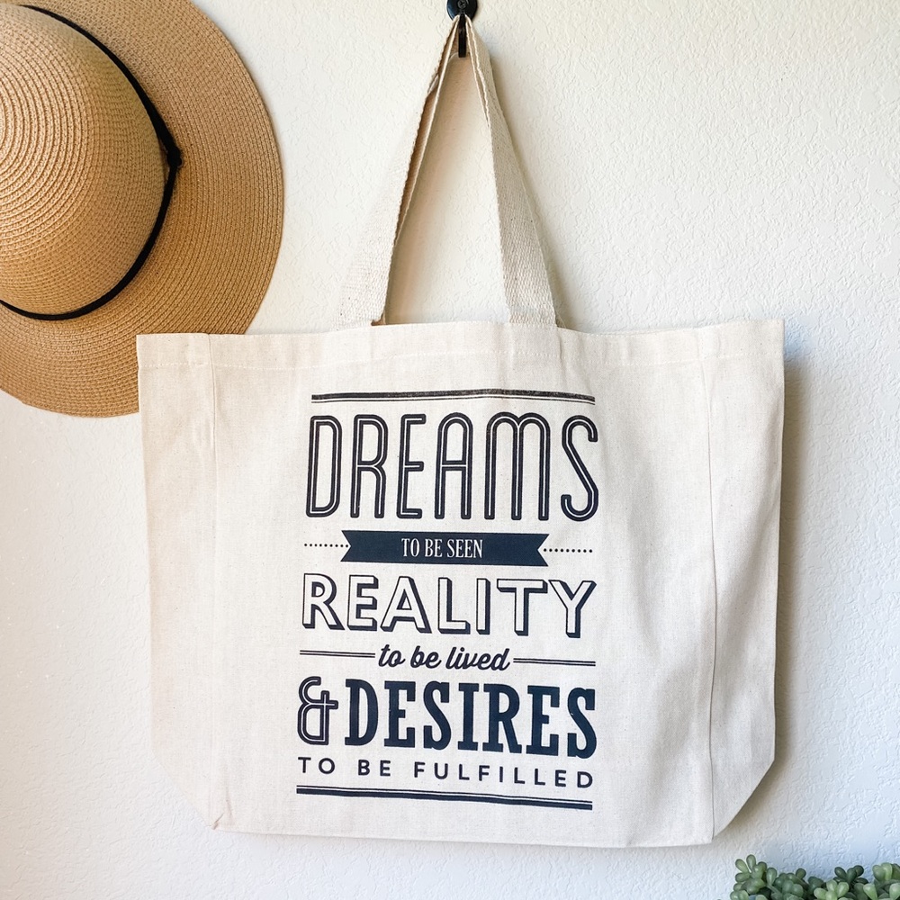 Funny Screen Printed Canvas Shopping Tote Bag - Handmade